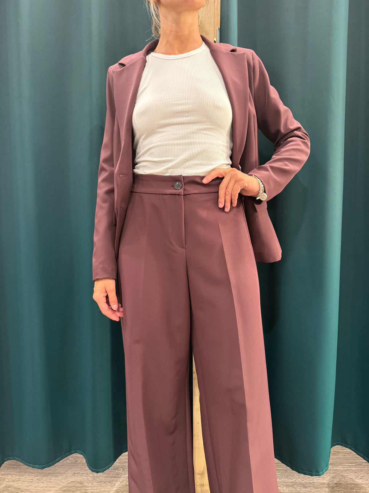 Pantalone Palazzo Bordeaux