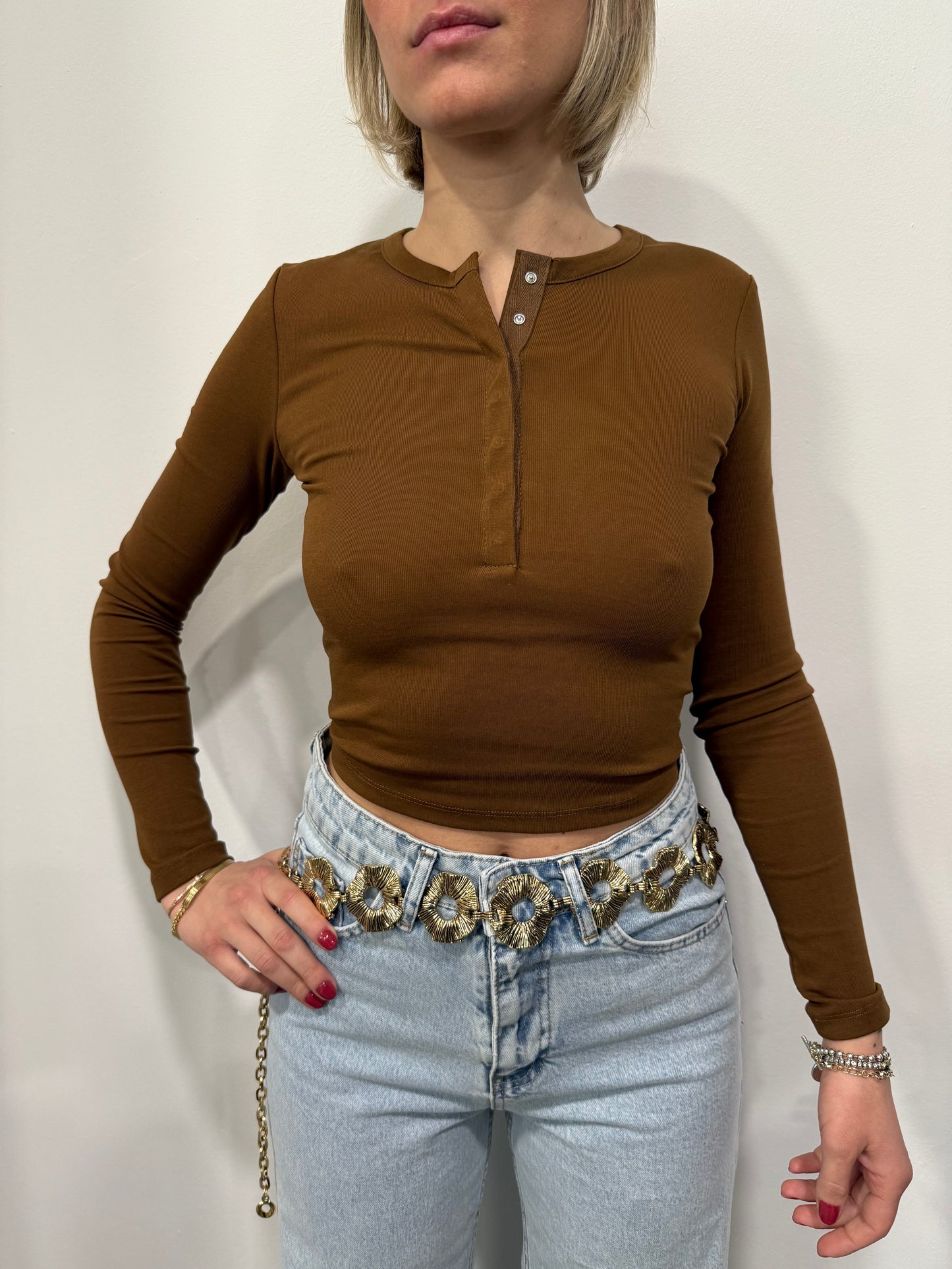Maglia Top Bottoncini Lumina