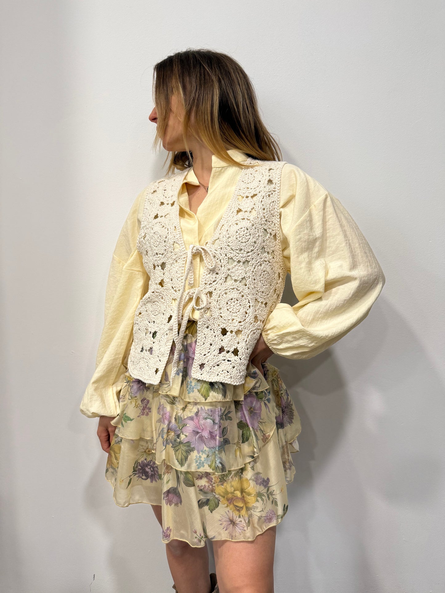 Gilet Crochet in Cotone