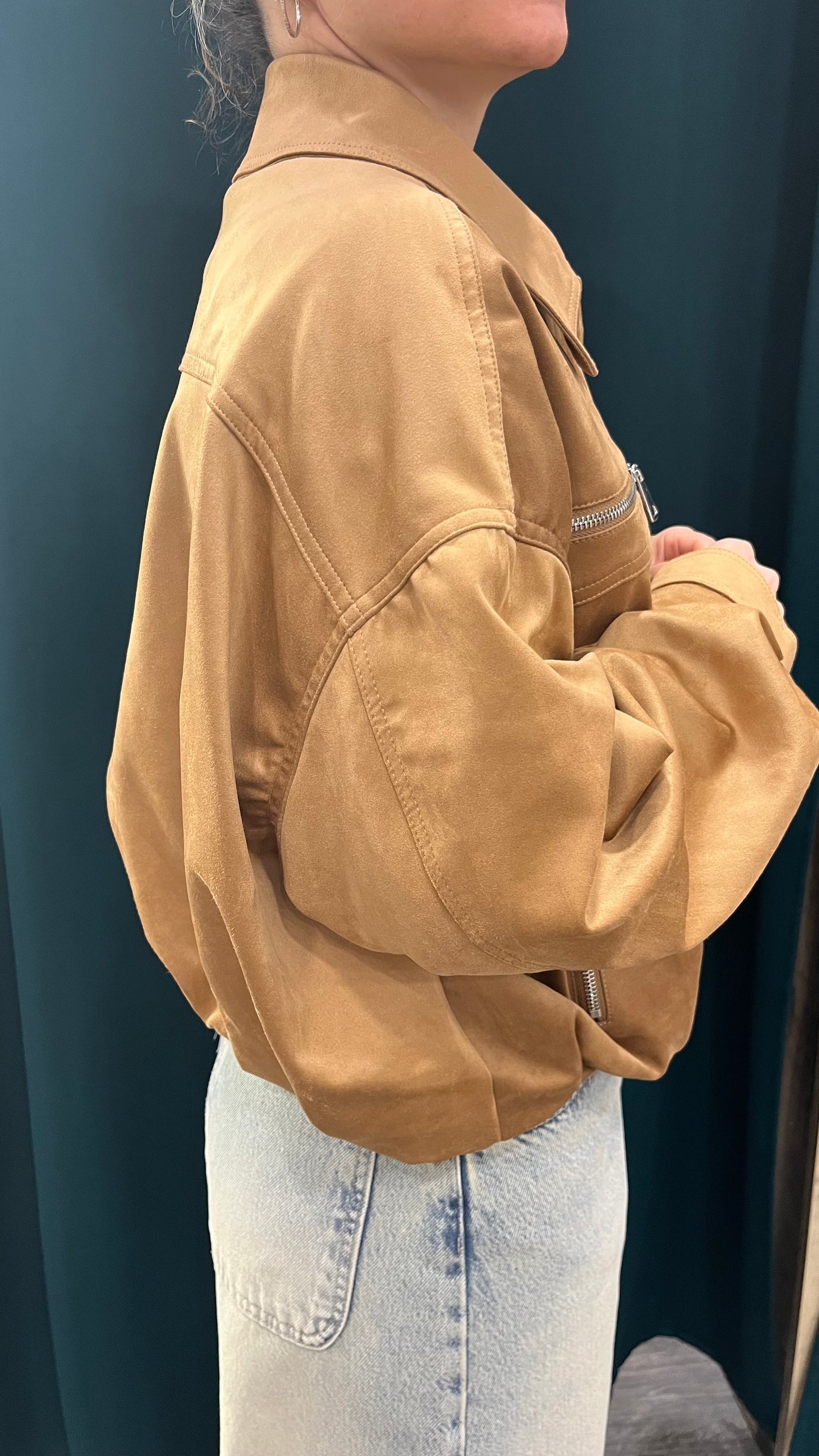 Giacca Bomber Suede Vicolo