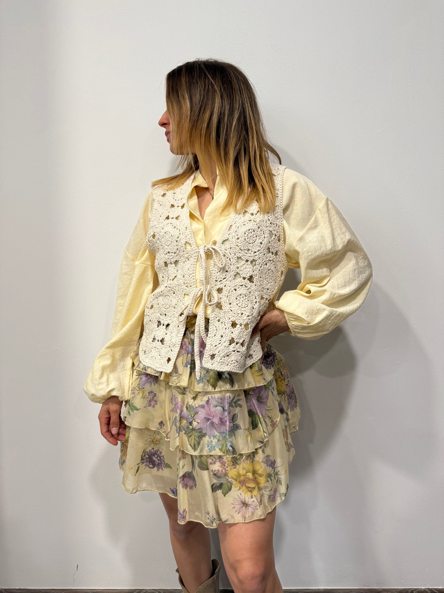 Gilet Crochet in Cotone