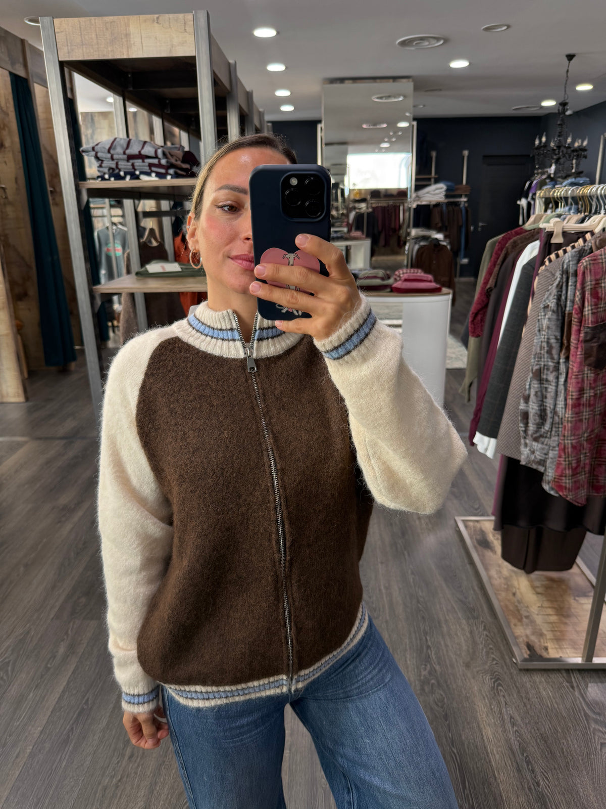 Cardigan Zip Duda Maglione