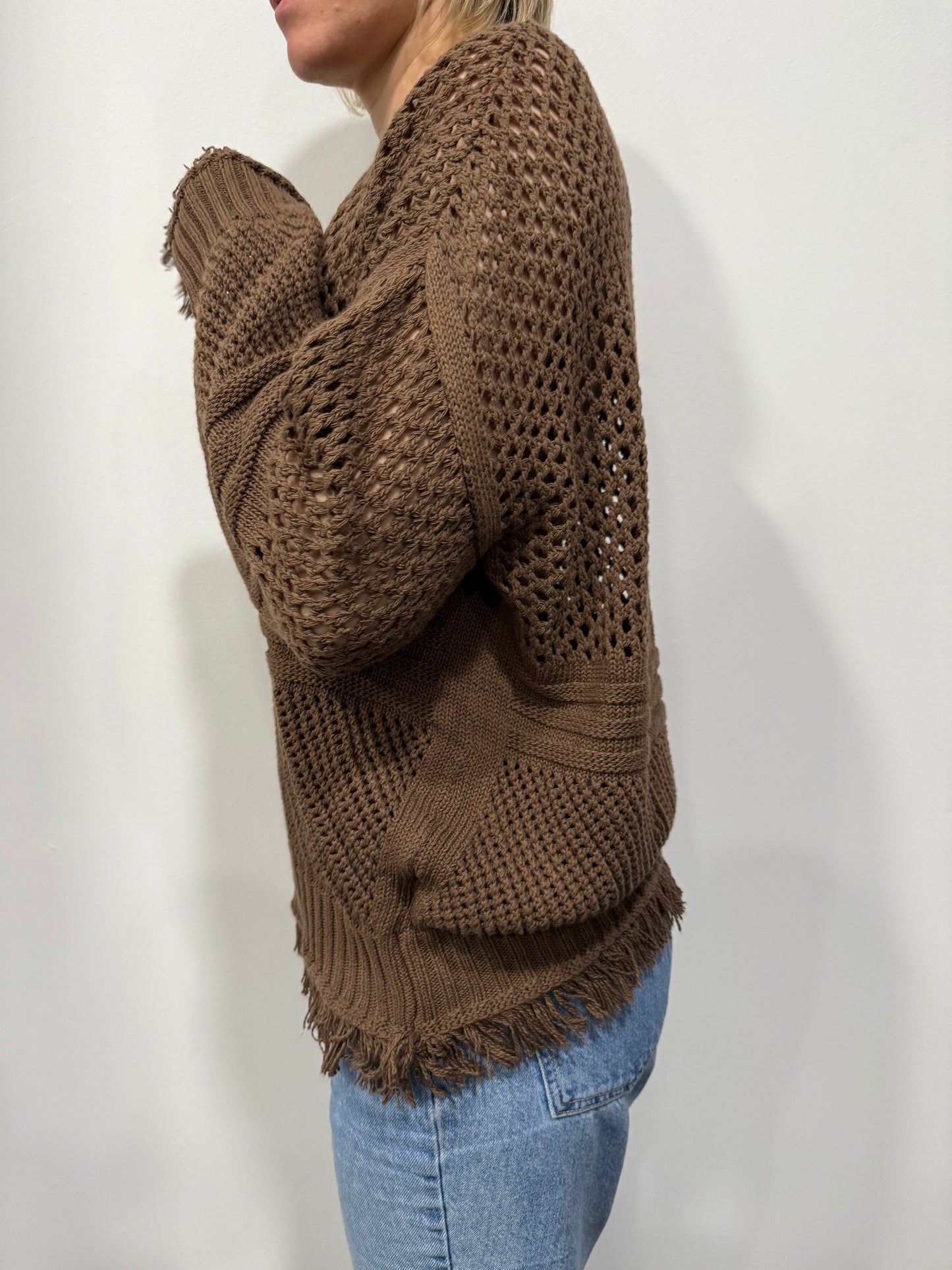 Maglione Cotone Vicolo Traforato