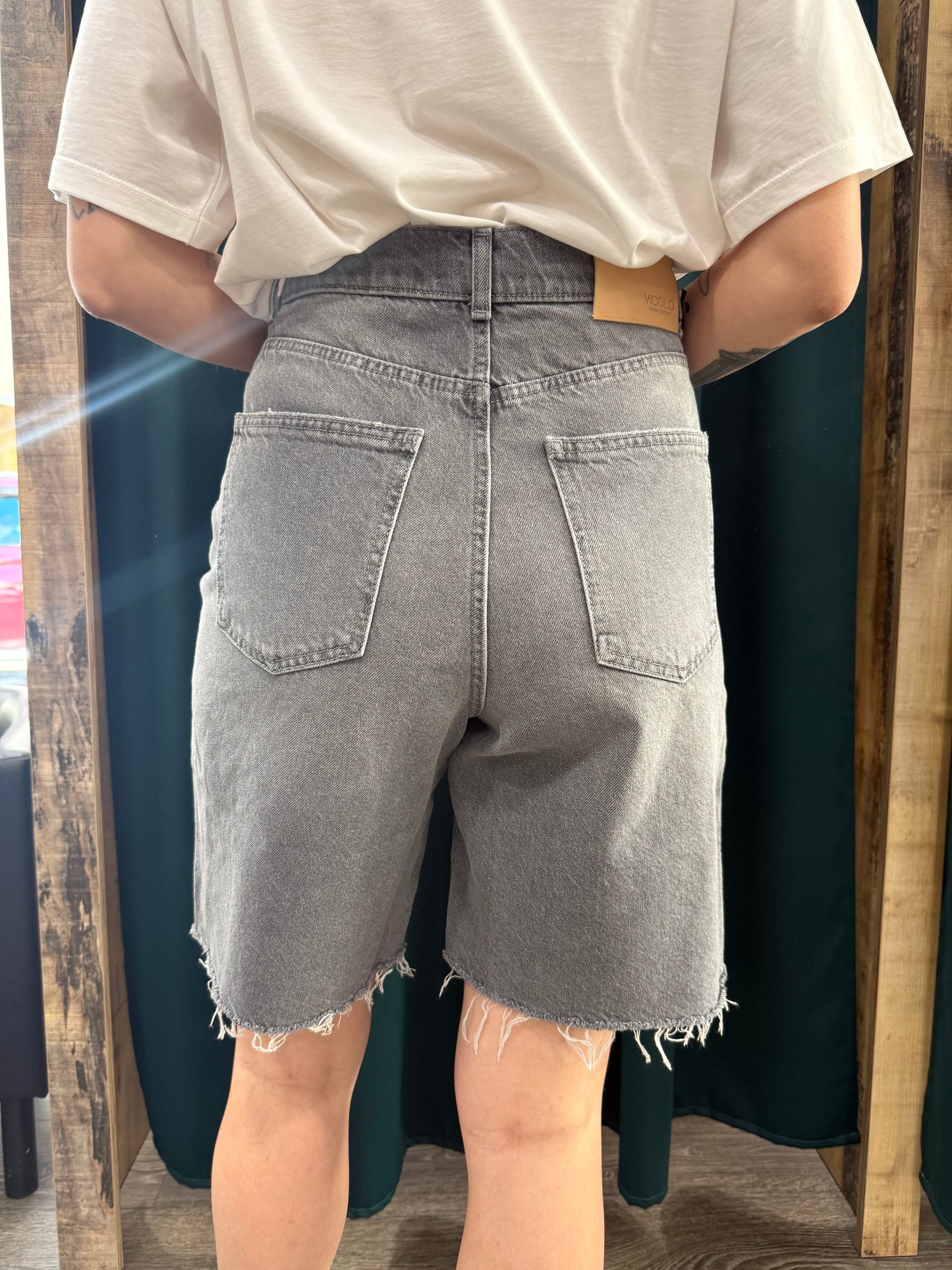 Bermuda Vicolo Jeans grigio