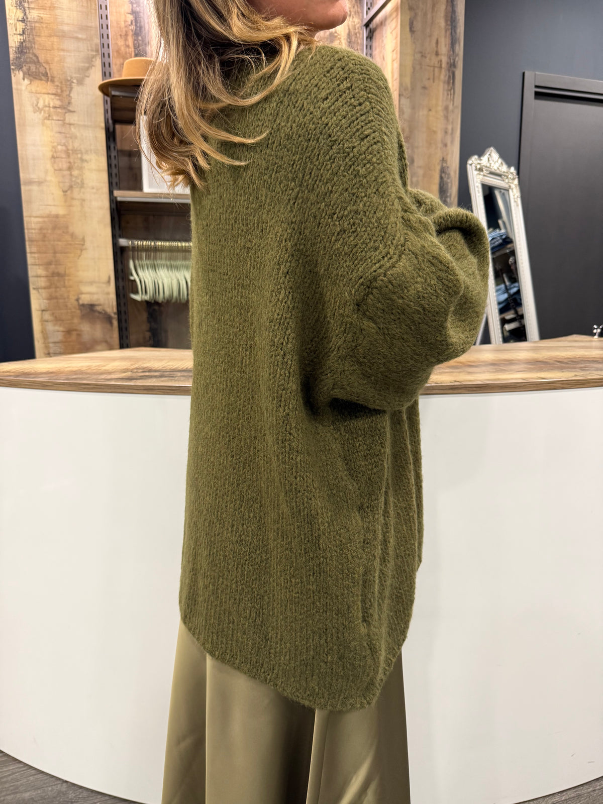 Cardigan Oversize Verde