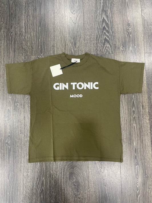 T-shirt Vicolo Gin Tonic in Cotone