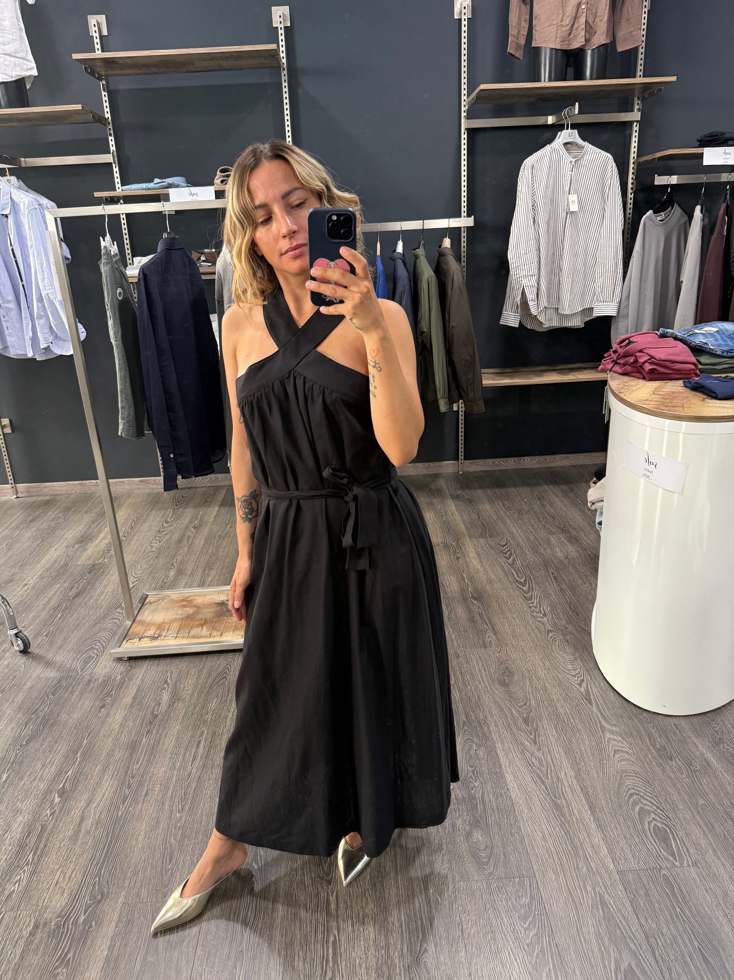 Abito Vicolo Nero scollo incrocio