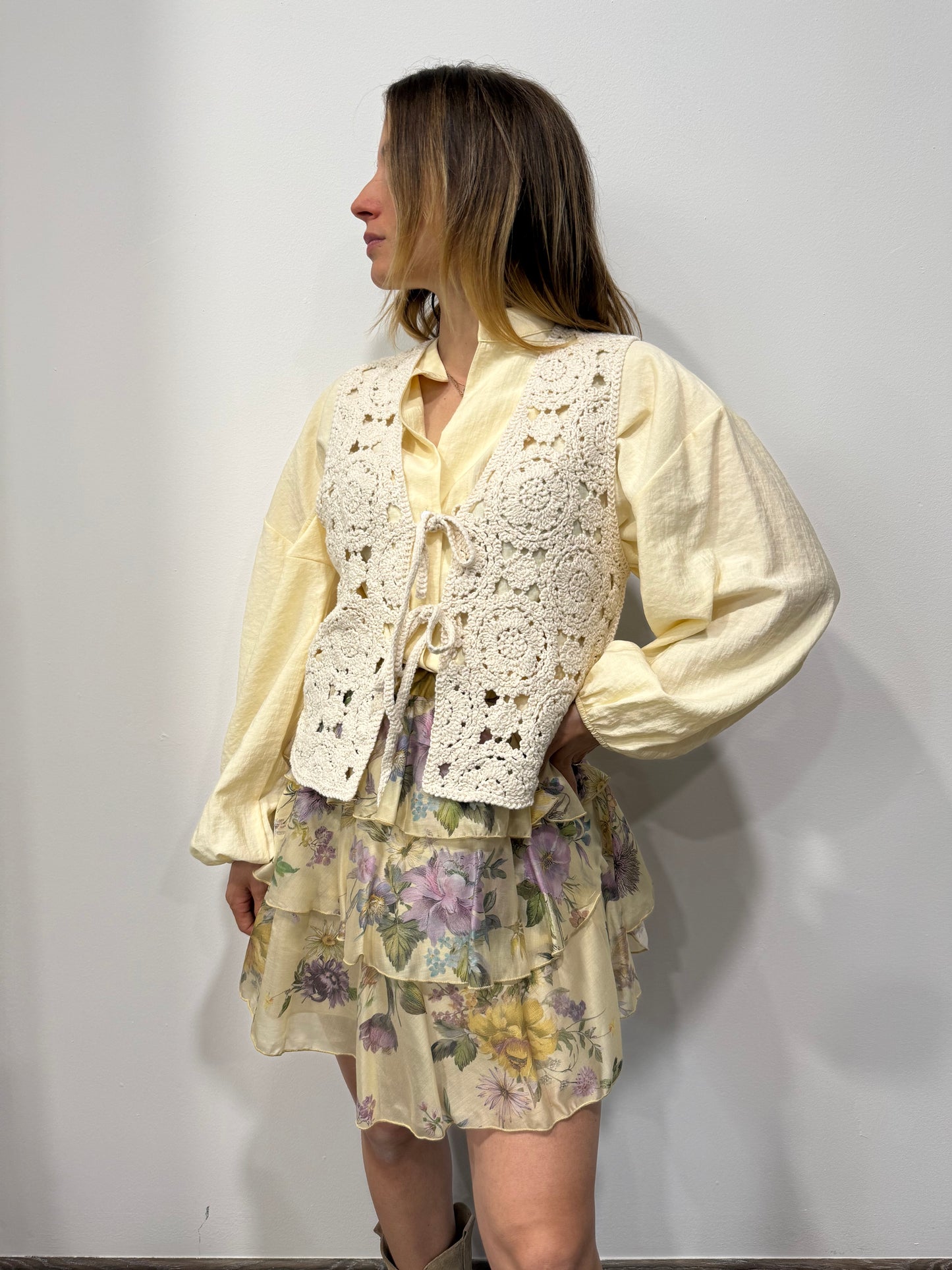 Gilet Crochet in Cotone
