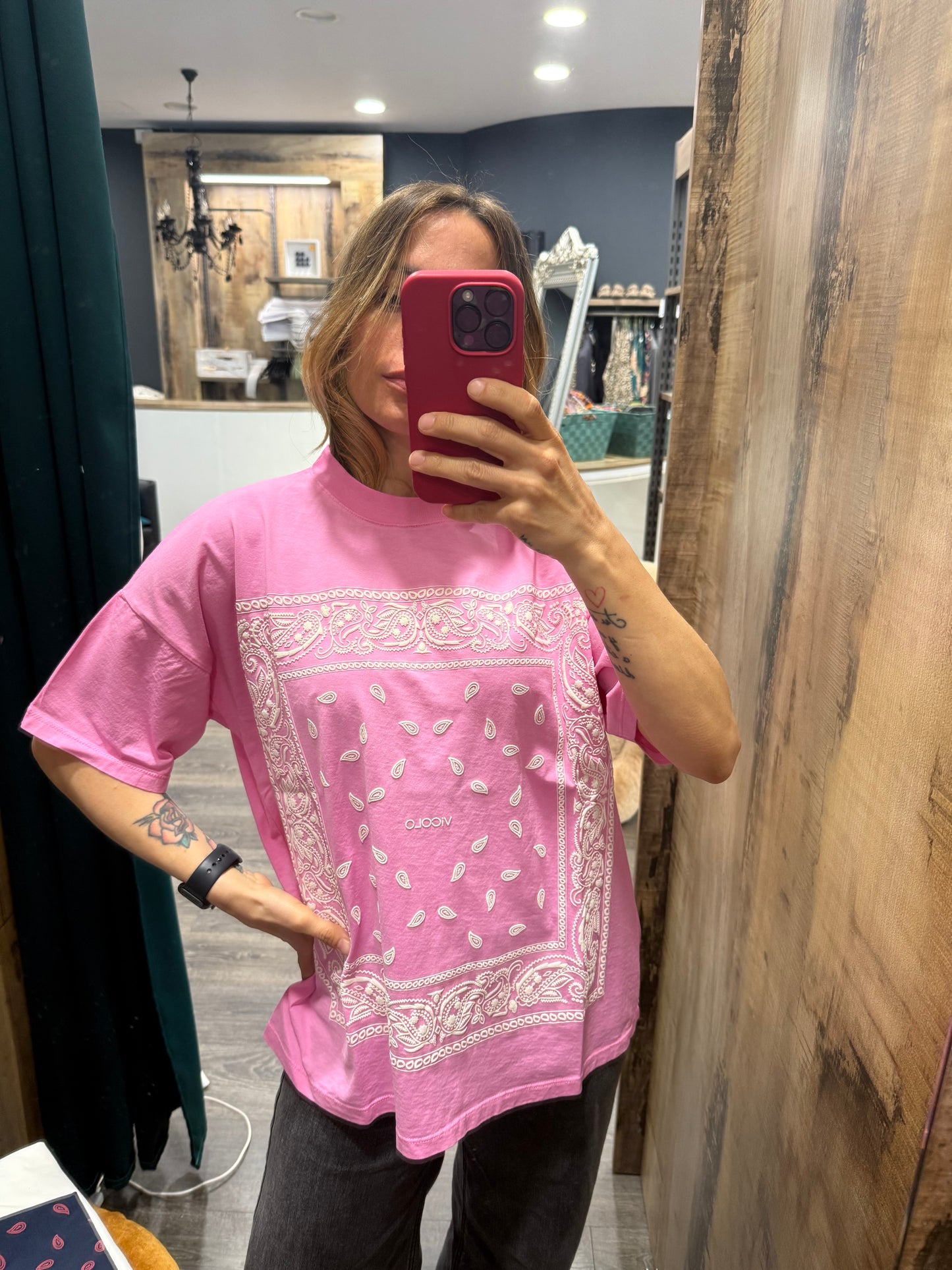 T-shirt Vicolo Stampa Bandana Oversize