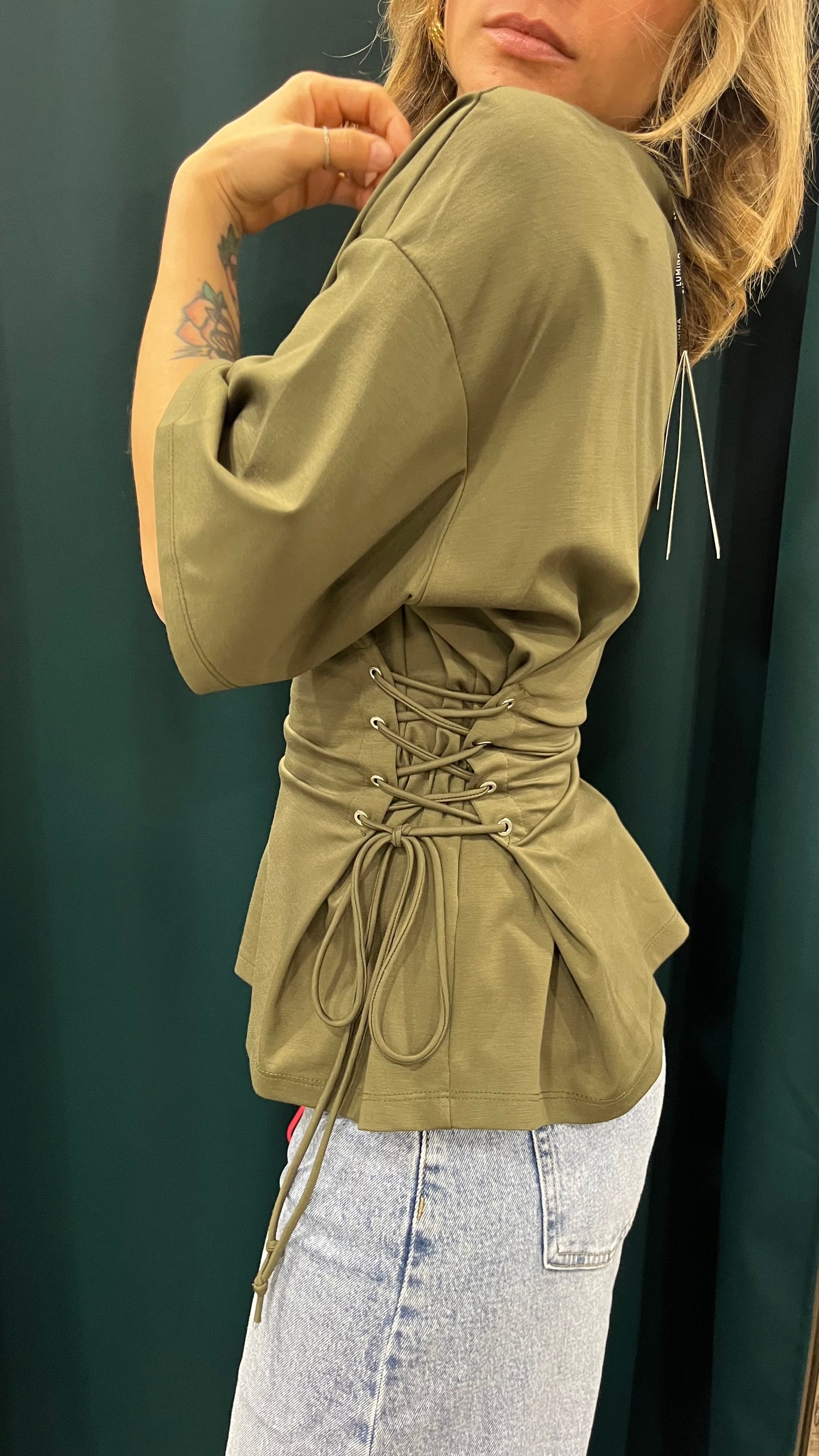 T-Shirt Lacci Verde Militare