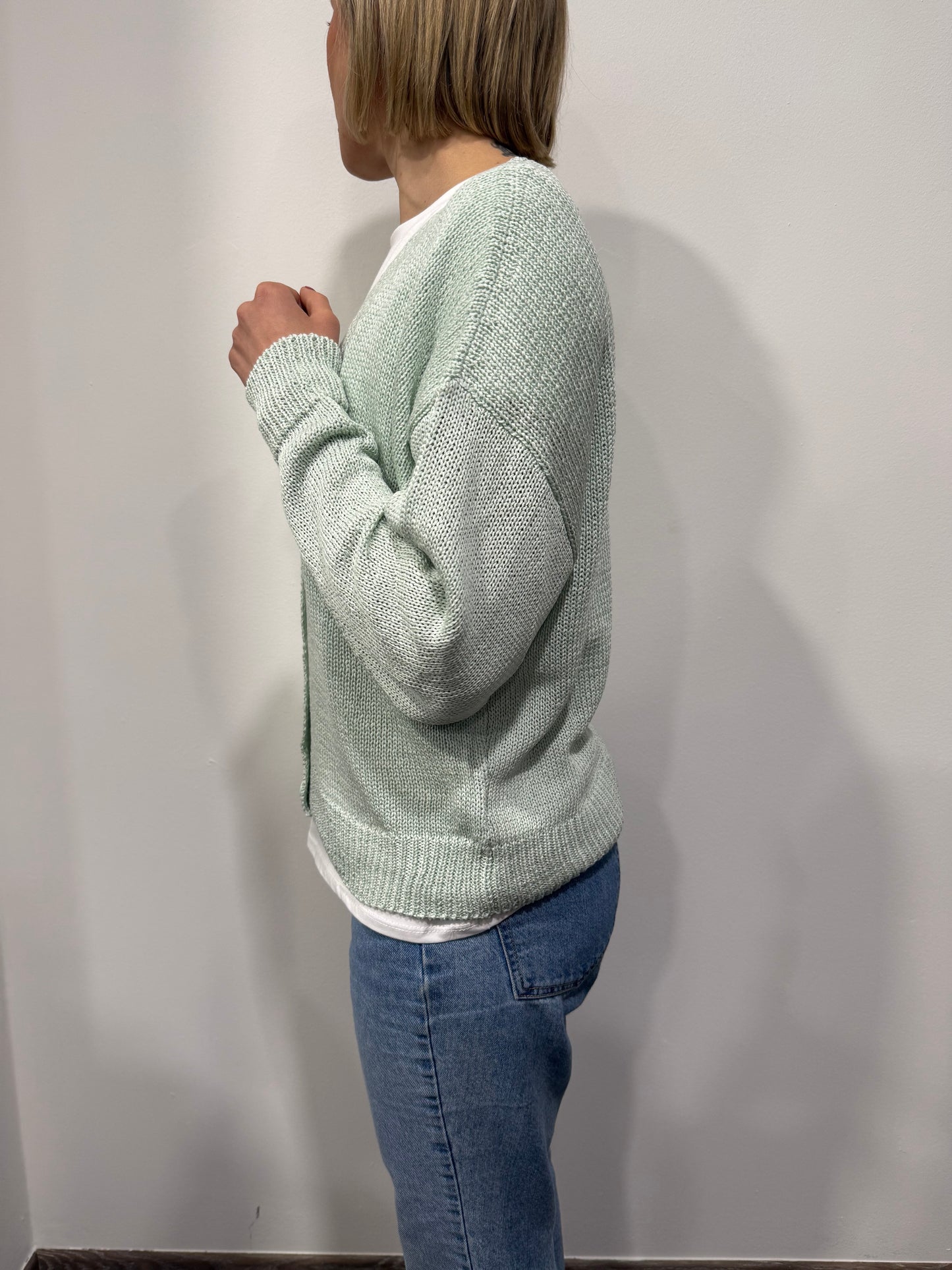 Cardigan Vicolo Verde Acqua