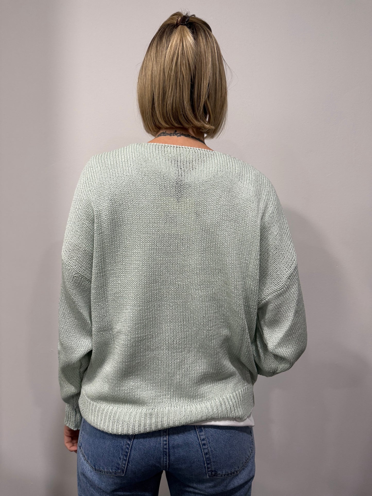 Cardigan Vicolo Verde Acqua