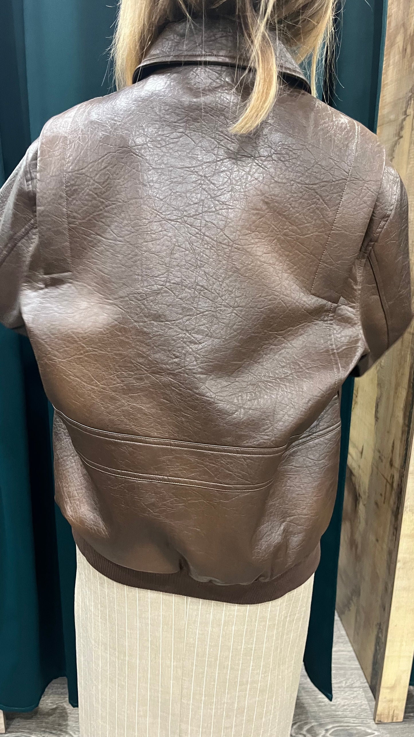 Giubbino Ecopelle Moro Lumina