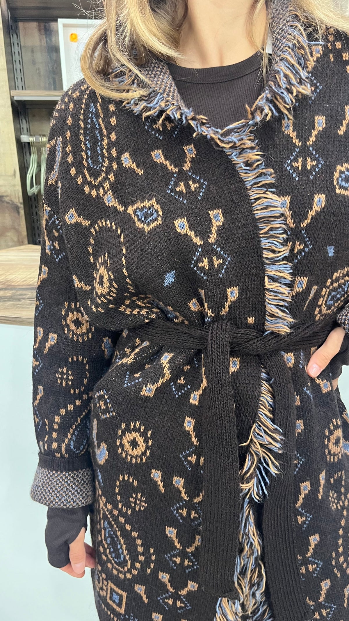 Cardigan Etnico Moro Fantasia
