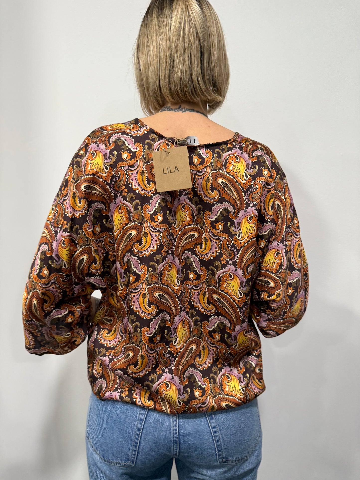 Camicia Lila Modello Kimono