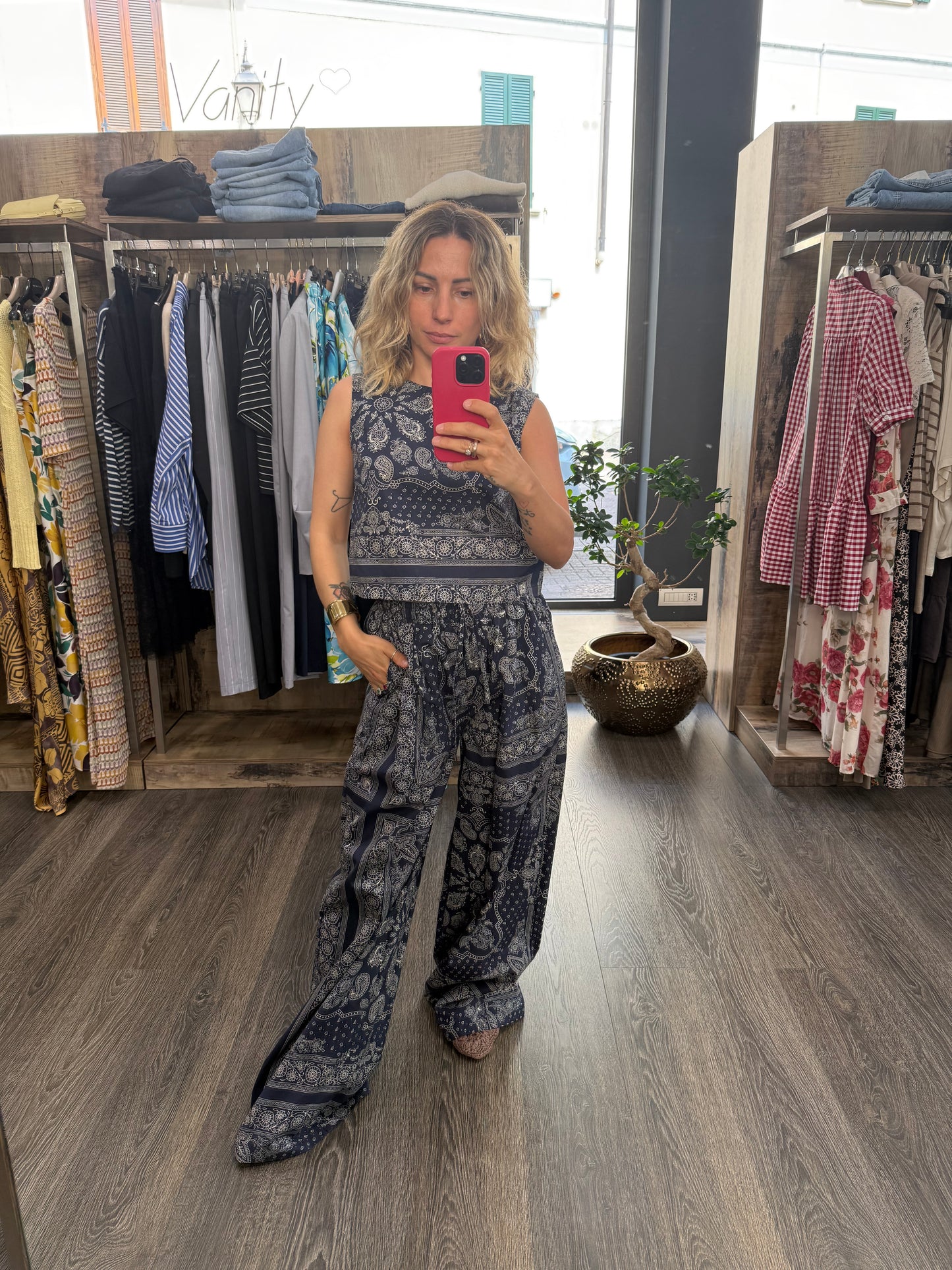 Top Vicolo Bandana Blu