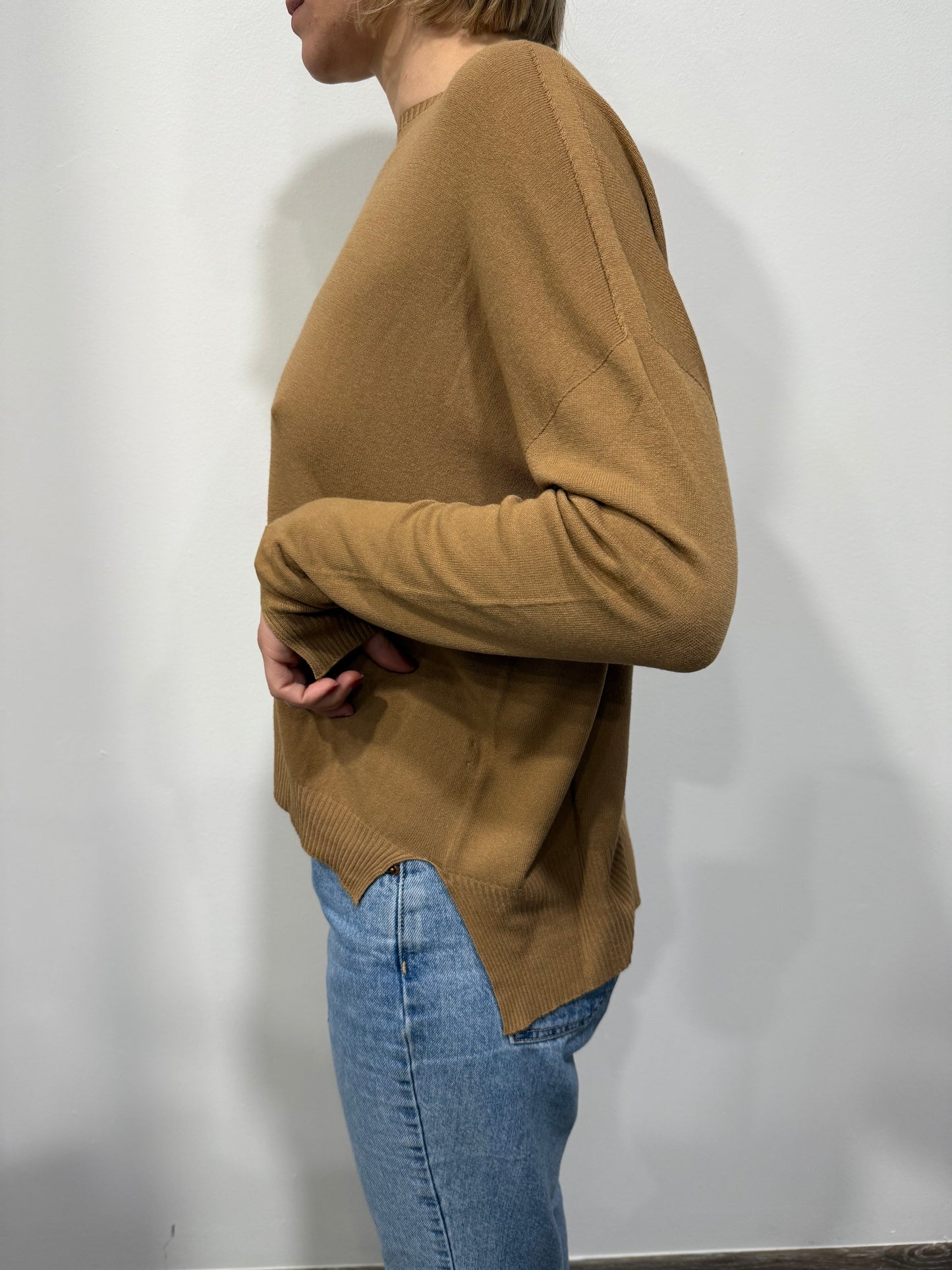 Maglione Primaverile Vicolo in Viscosa Color Corda
