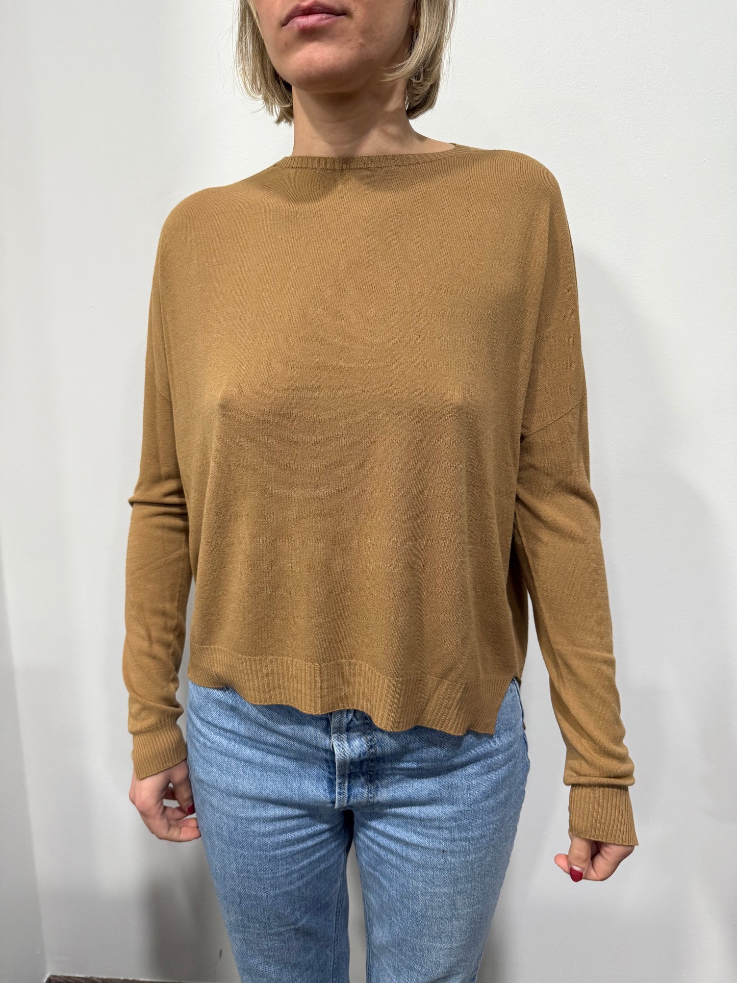 Maglione Primaverile Vicolo in Viscosa Color Corda