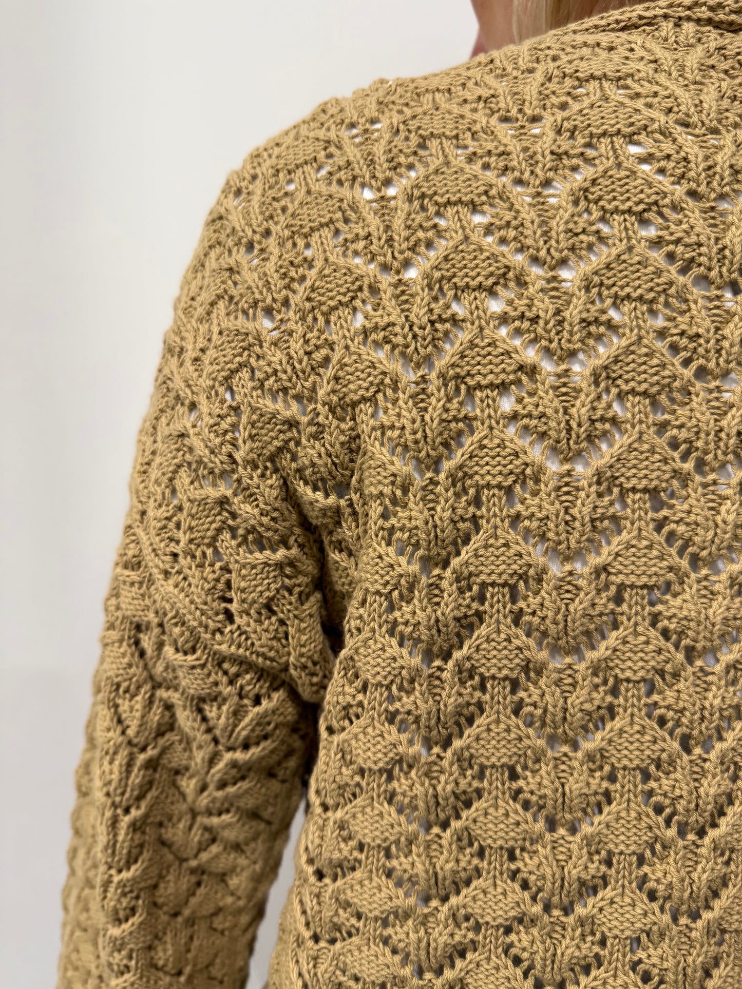 Cardigan Vicolo Traforato Colore Naturale