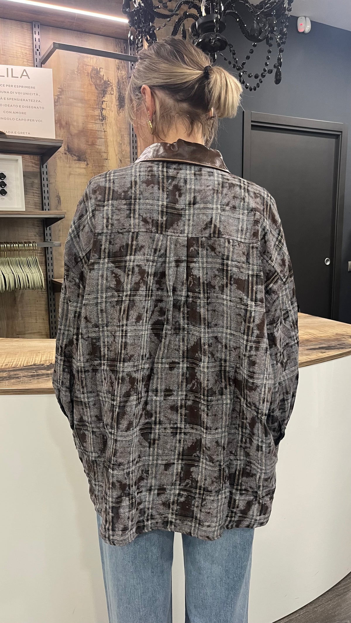 Camicia Vicolo Check con Inserti