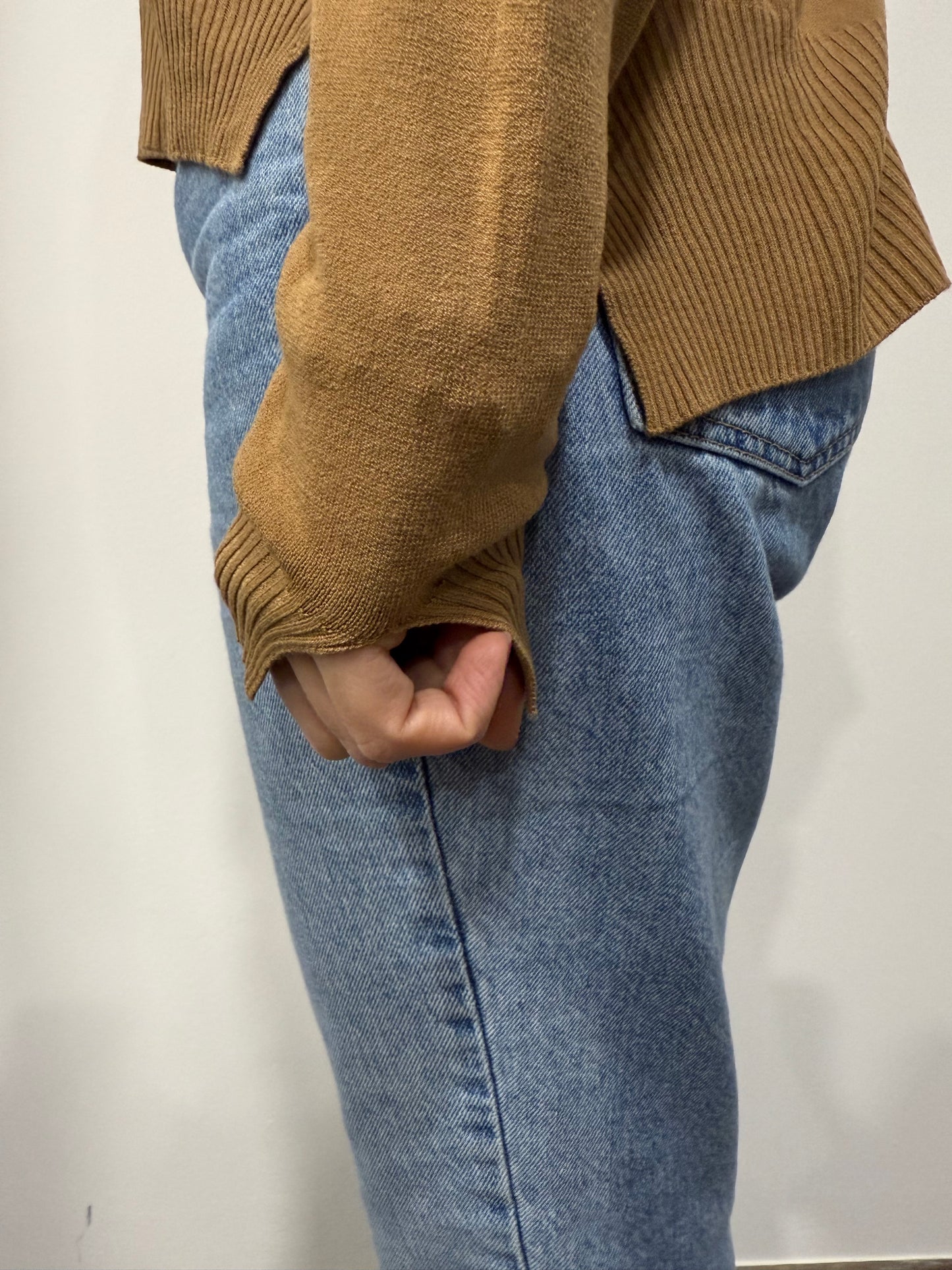 Maglione Primaverile Vicolo in Viscosa Color Corda