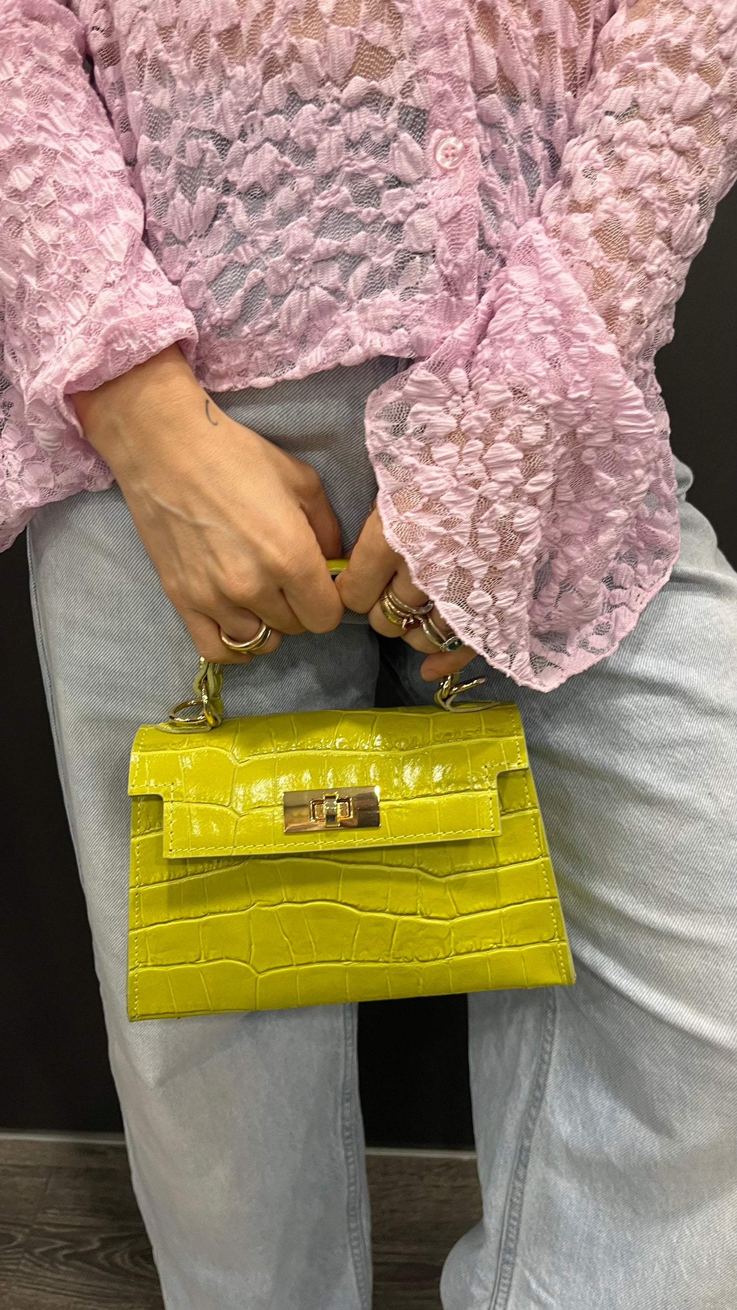 Borsa in Pelle con tracolla