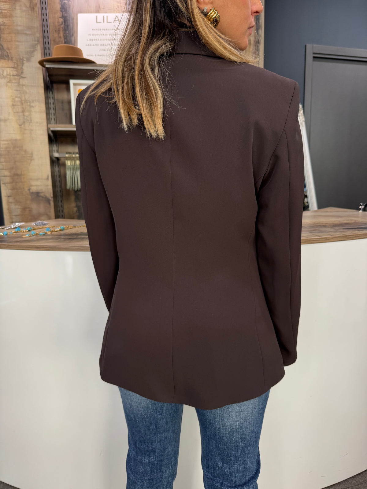 Giacca Blazer Marrone