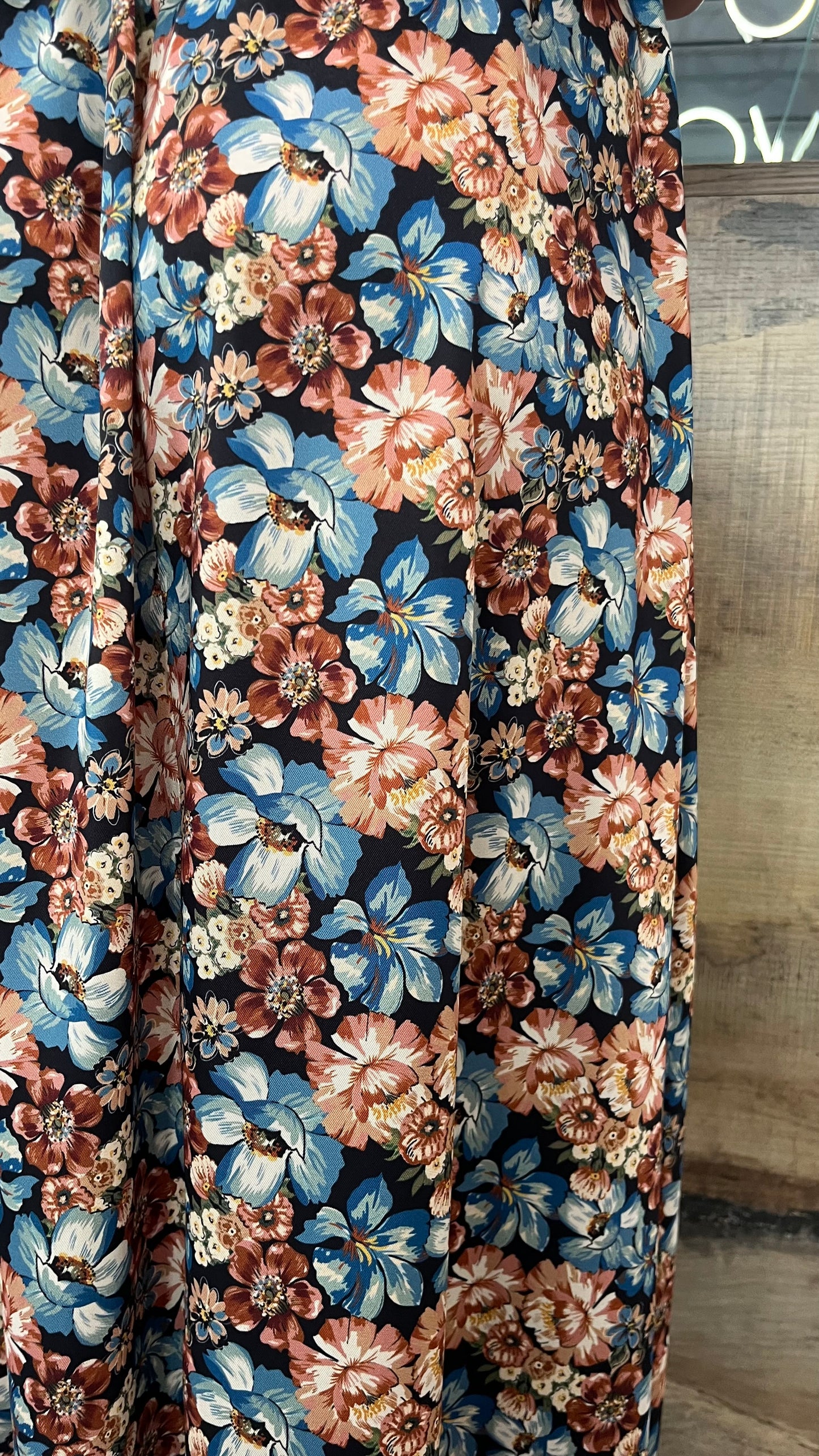 Gonna Lunga Lila Fiori