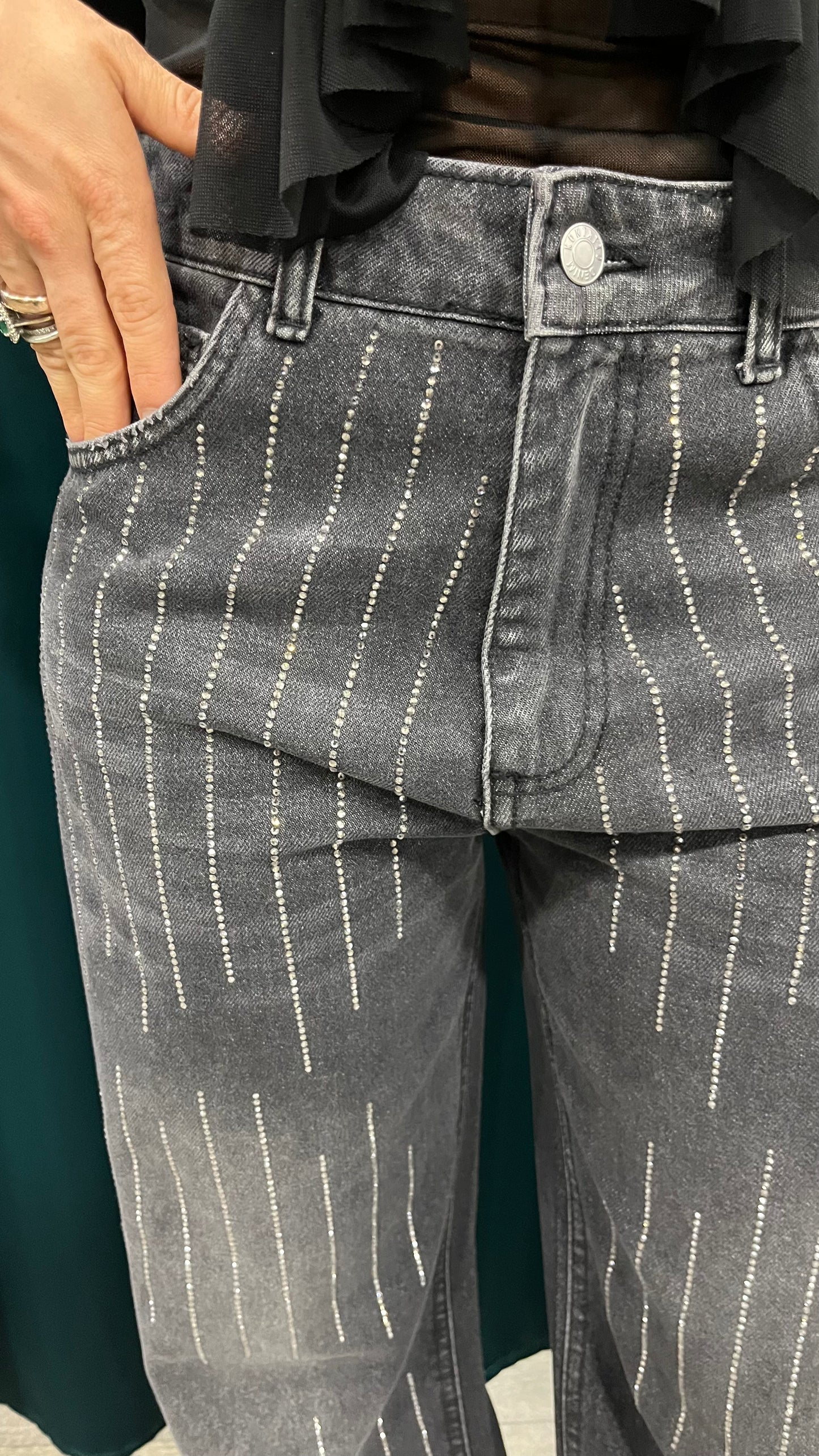 Jeans Strass Kontatto