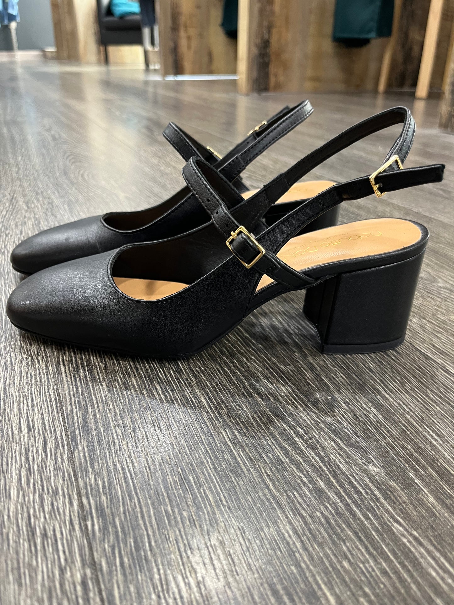 Ballerina Mary Jane Nero in Pelle