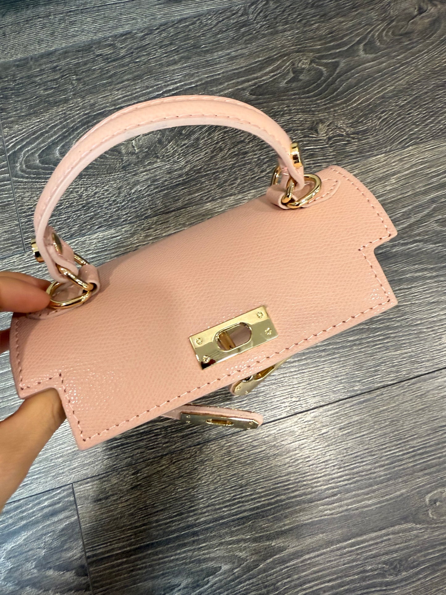 Mini Borsa in Pelle Rosa