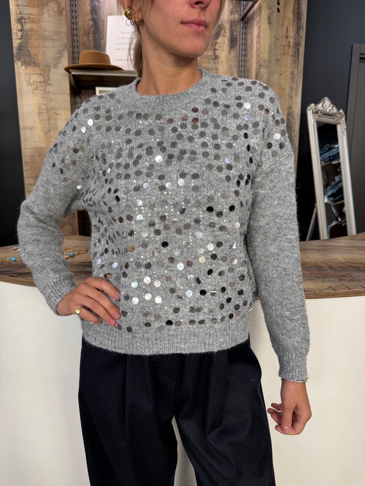 Maglione Paillettes