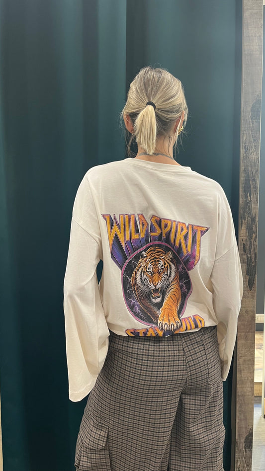 Maglia Vicolo in Cotone con Stampa