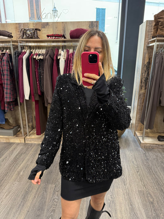Giacca Paillettes Nera