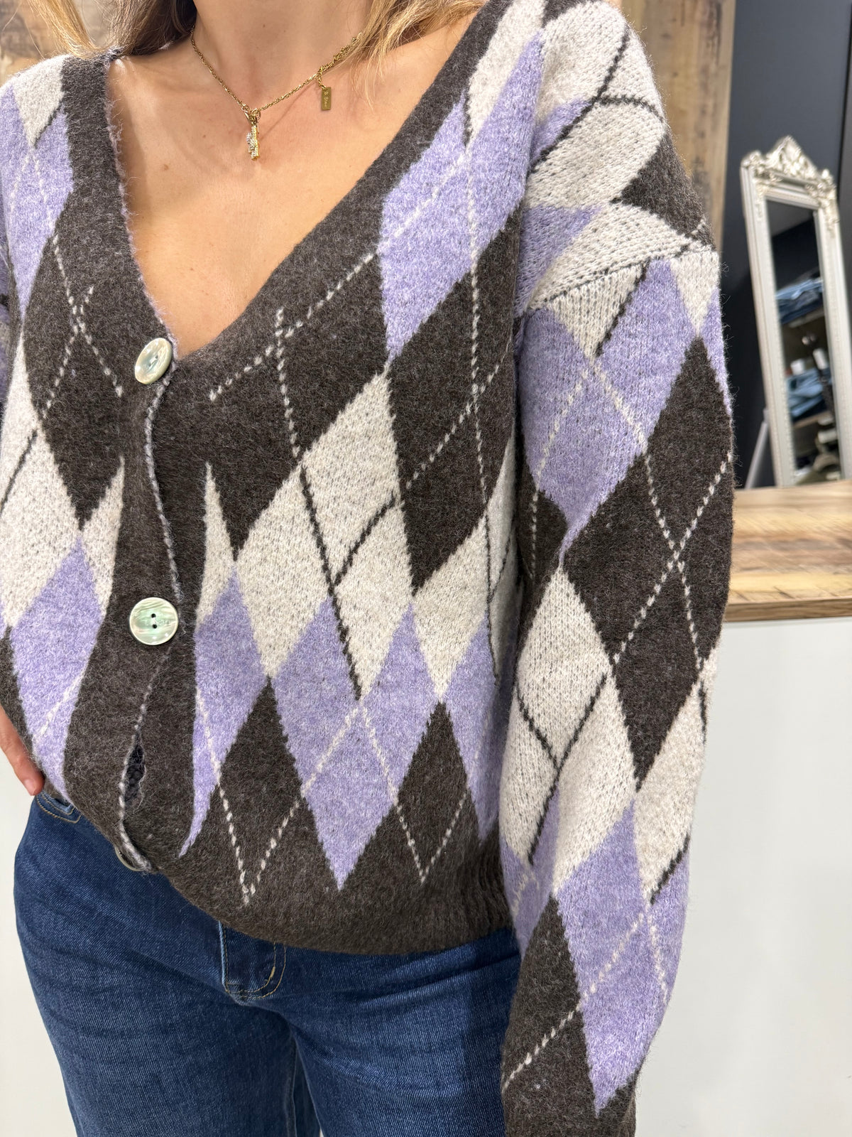 Cardigan Rombi Duda