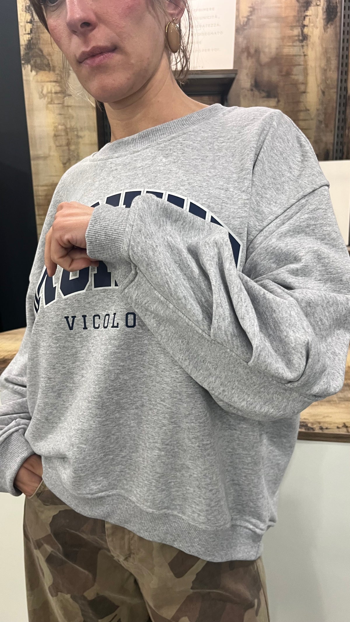Felpa Vicolo Con Stampa
