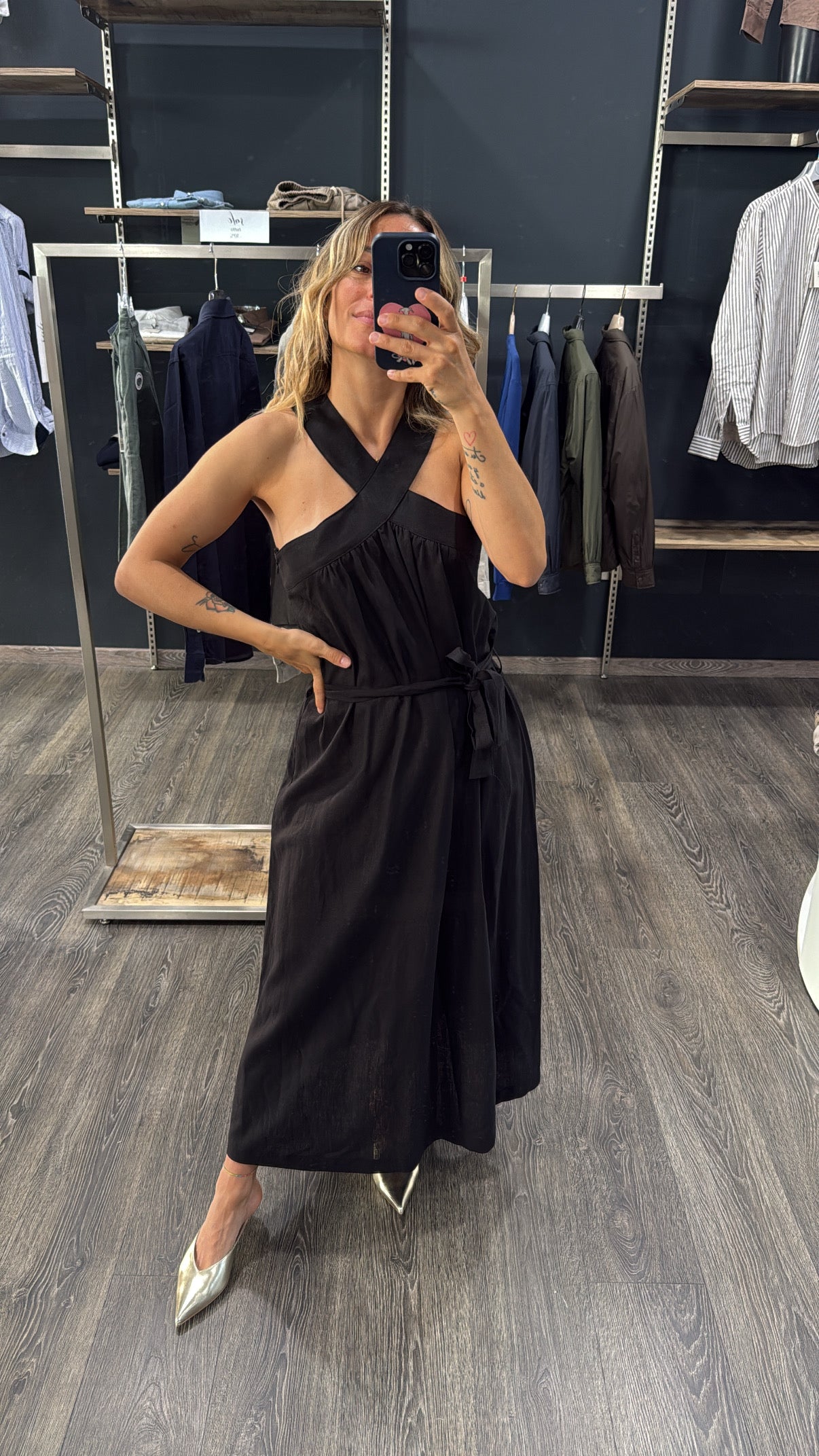 Abito Vicolo Nero scollo incrocio
