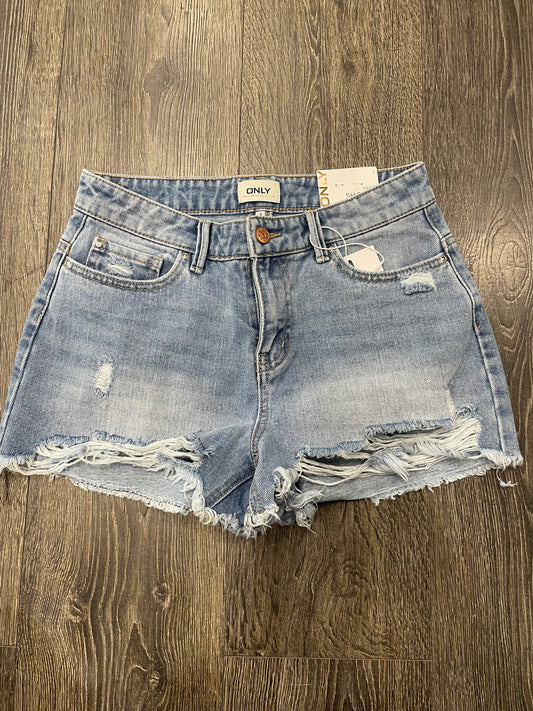 Shorts Jeans Con Strappi Only