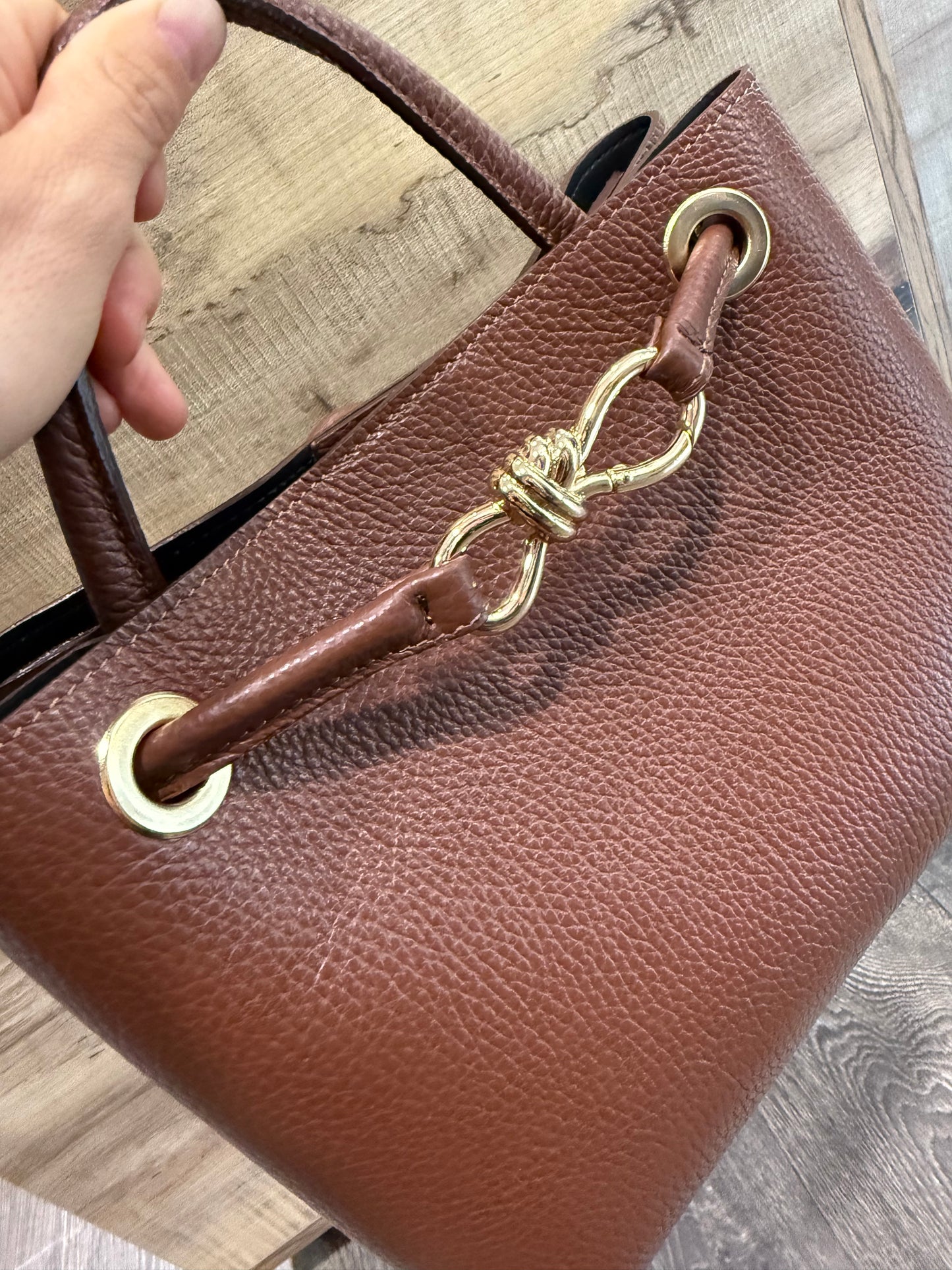 Borsa in Pelle Cioccolato