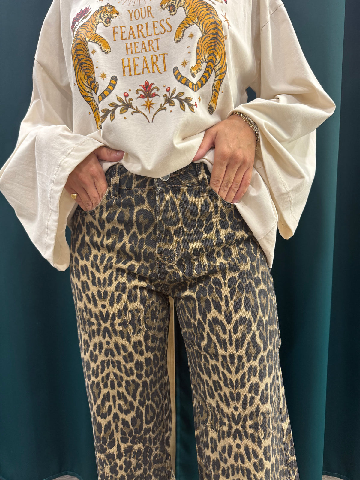 Jeans Leopardati elasticizzati