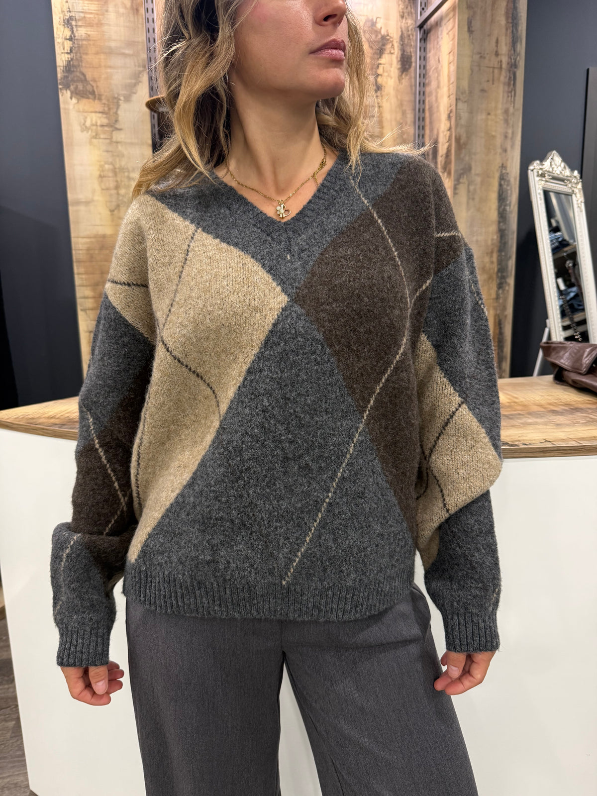 Maglione Duda Rombi