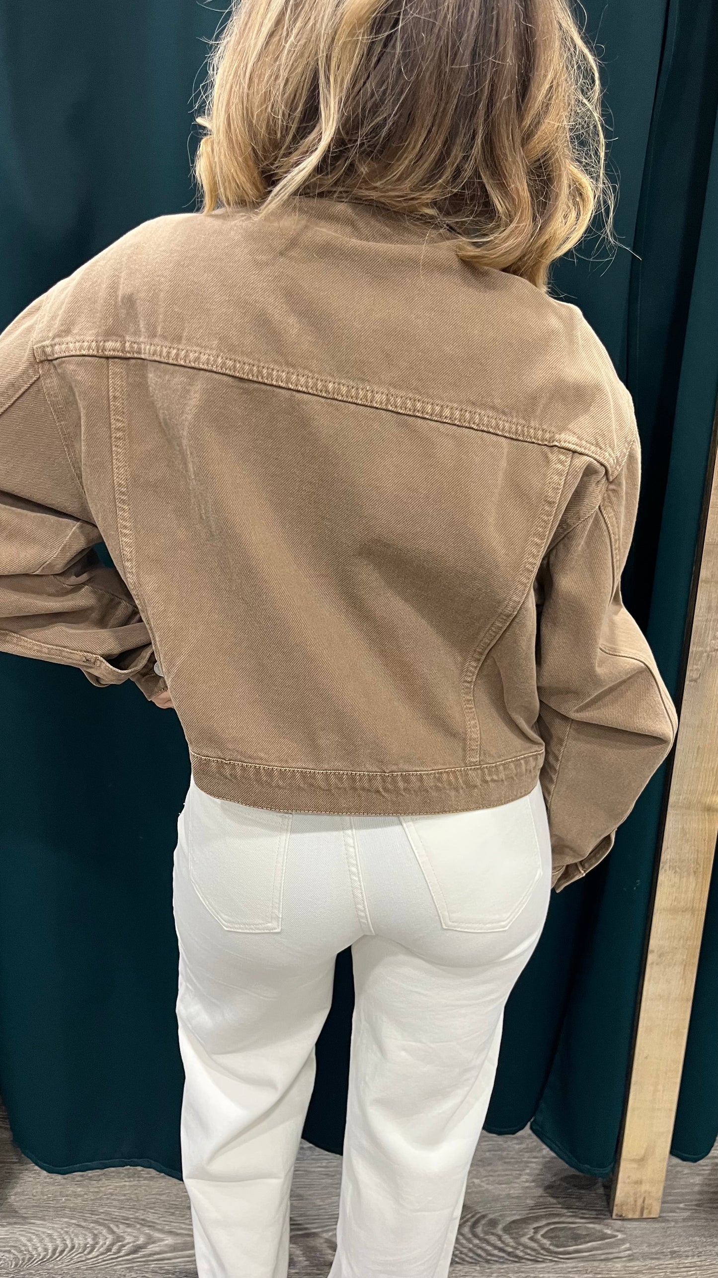 Giubbino Jeans Moka Over