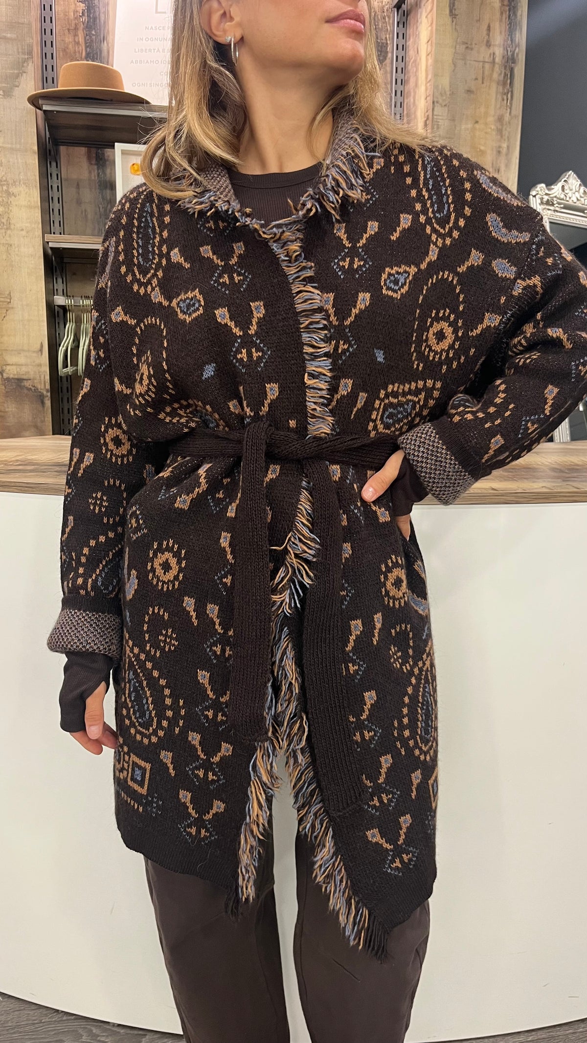 Cardigan Etnico Moro Fantasia