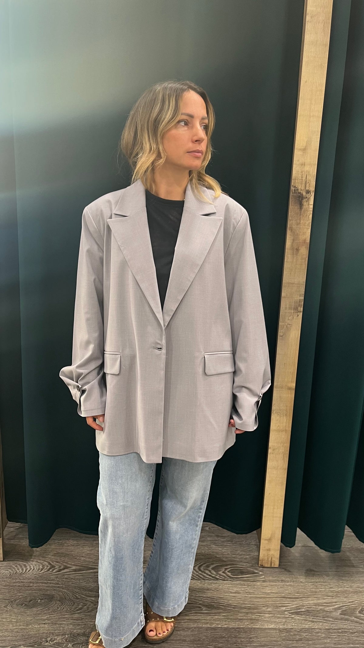 Giacca Oversize Grigia