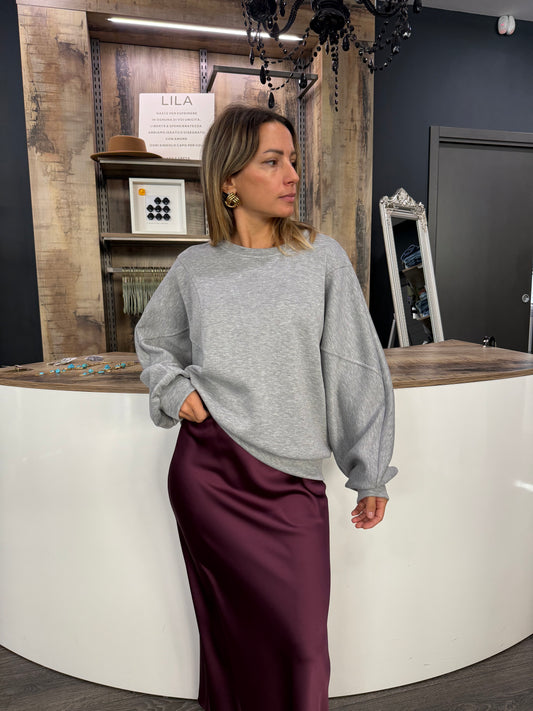 Felpa oversize Grigia