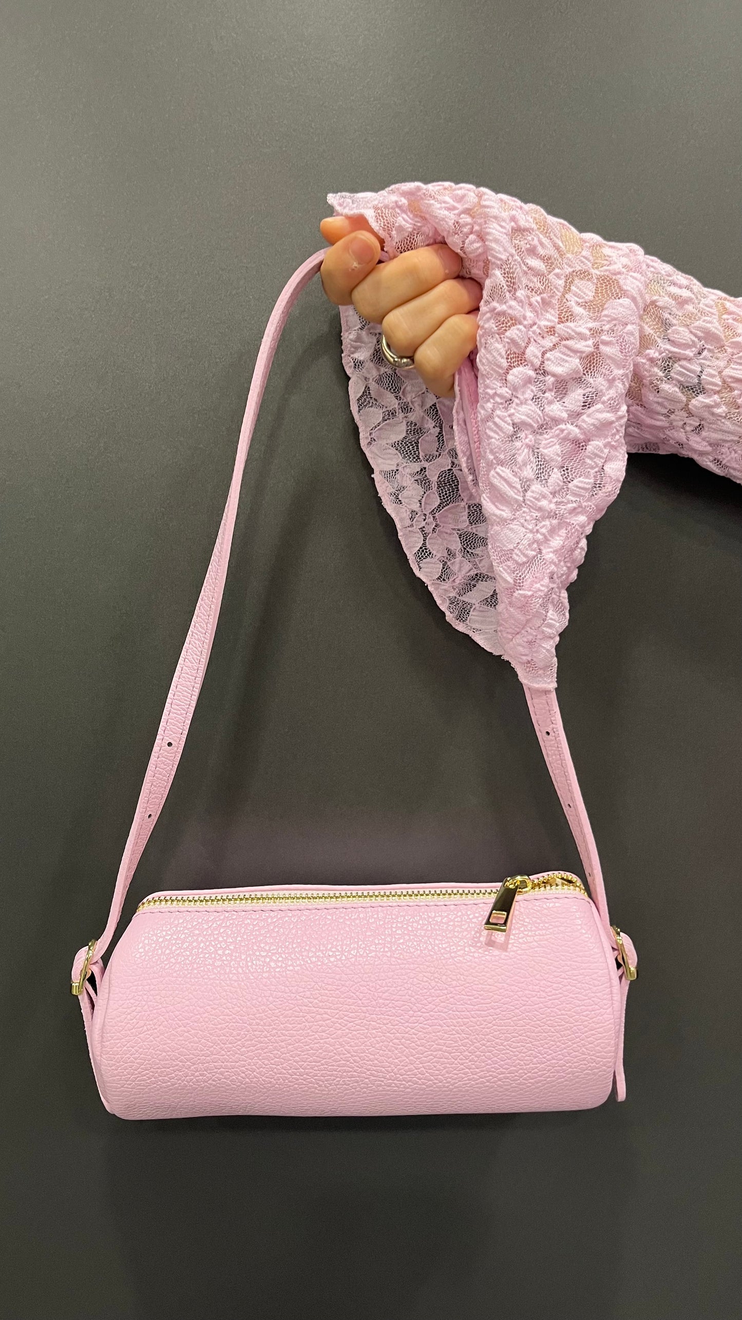 Borsa mini Bauletto Rosa Bubble