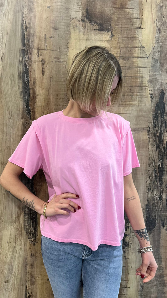 T-Shirt Rosa Baby in Cotone Taglia Unica