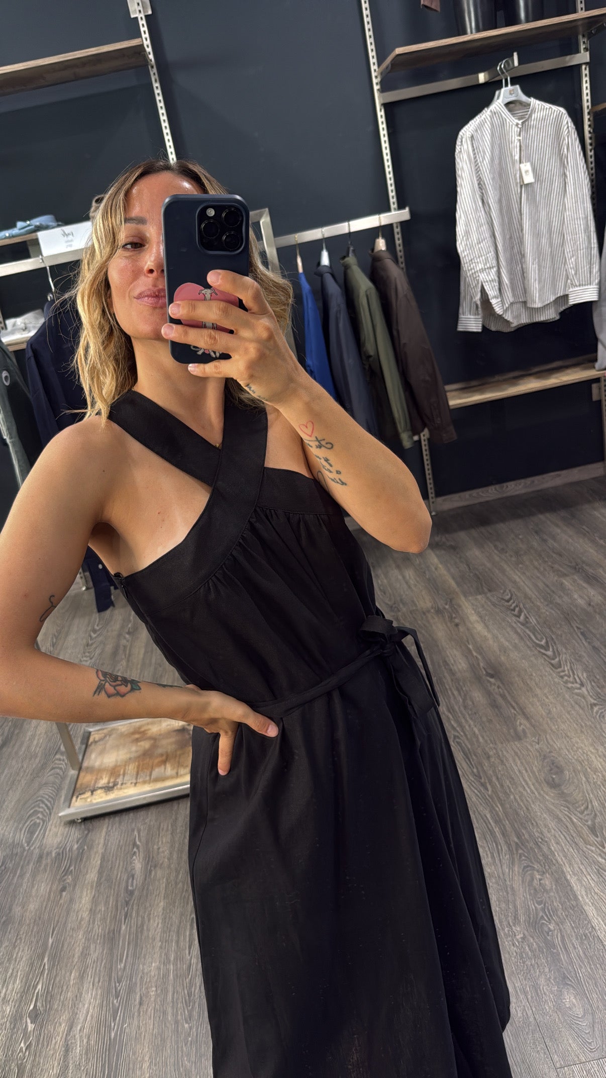 Abito Vicolo Nero scollo incrocio