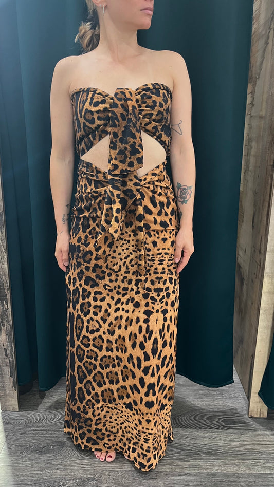 Set Vicolo Top+Gonna Animalier