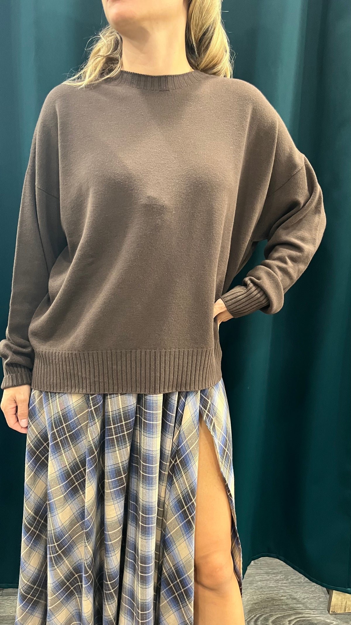 Maglione Girocollo Over Kontatto